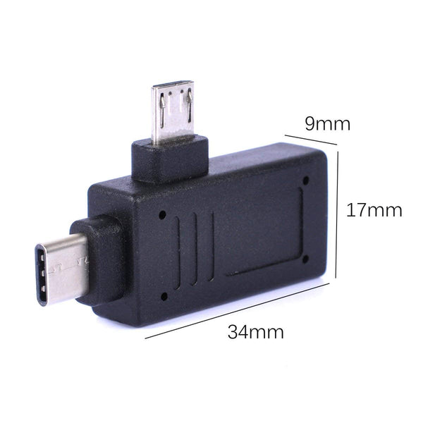 2In1 Adapter Type C Micro Usb Port Male To Female