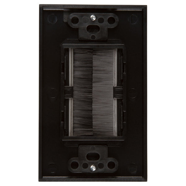 Brush Wall Plate Wires Cable Access Strap Management Socket Mount Port Hdmi Plugs Jacks & Wall Plates