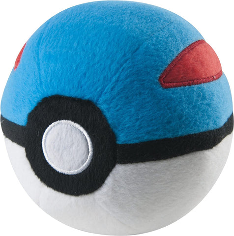 Wct Pokemon 5" Plush Pokeball Great Ball With Weighted Bottom