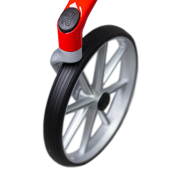 Let's Fly Mobility Rollator Wheelie Walker - Red