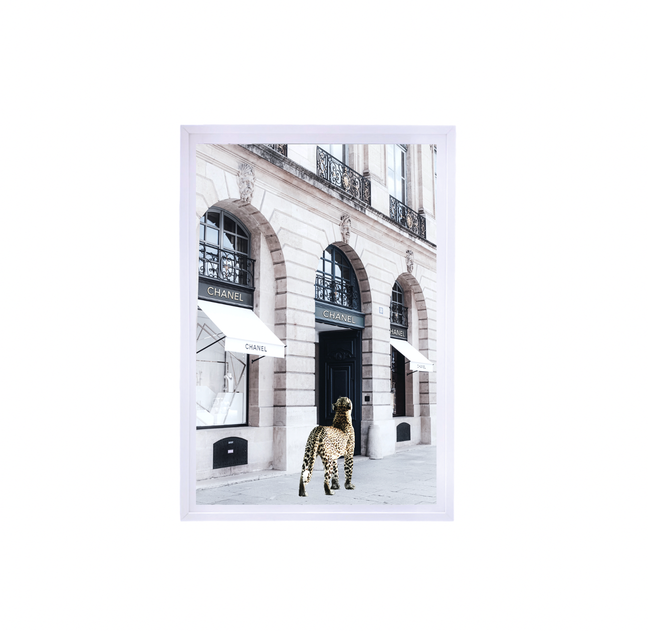 Interior Ave Catwalk 90Cm X 60Cm White Framed Artwork Posters & Prints