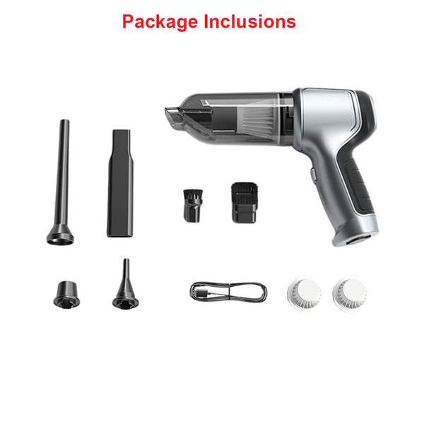Vacuum Cleaner Silver Basic Mini Cordless For Car Desktop Vacuum Cleaners