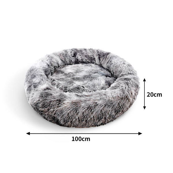 Pawfriends Pet Bed Dog Cat Calming Sleeping Comfy Cave Washable Mat Extra Large 100Cm