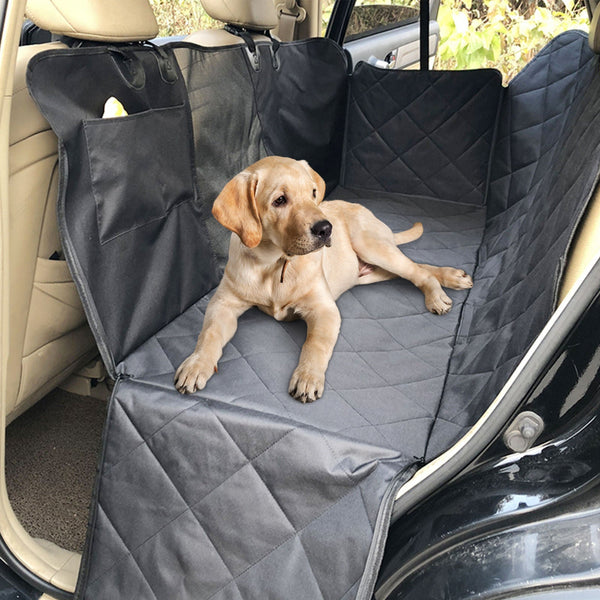 Pawfriends Pet Seat Cover For Dogs Car Back Anti Dirty Waterproof Hammock Mat-L