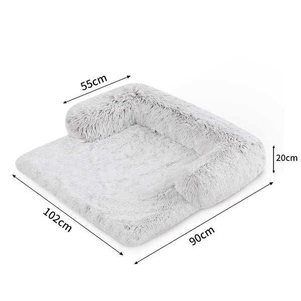 Kids Pet Sofa Bed Dog Cat Calming Waterproof Cover Protector L Slipcovers