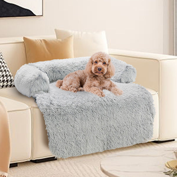 Kids Pet Sofa Bed Dog Cat Calming Waterproof Cover Protector L Slipcovers