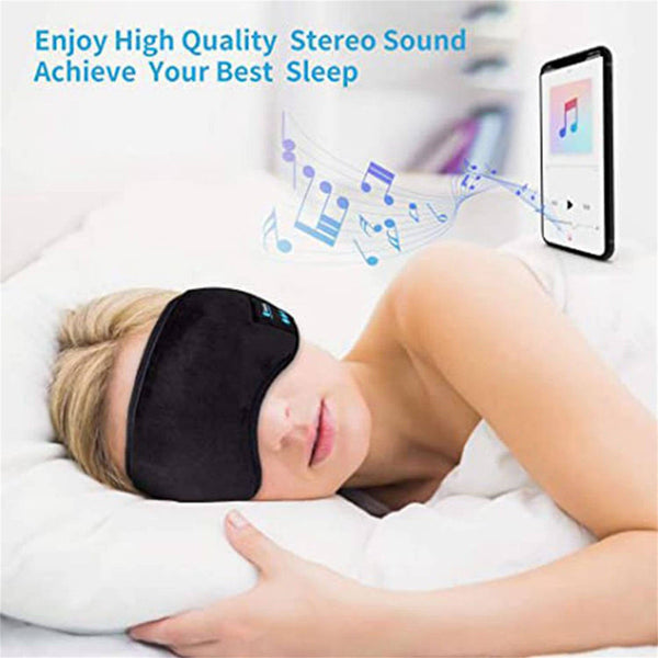 Mobax Bluetooth 5.0 Stereo Eye Mask Headphones Wireless For Sleep And Music