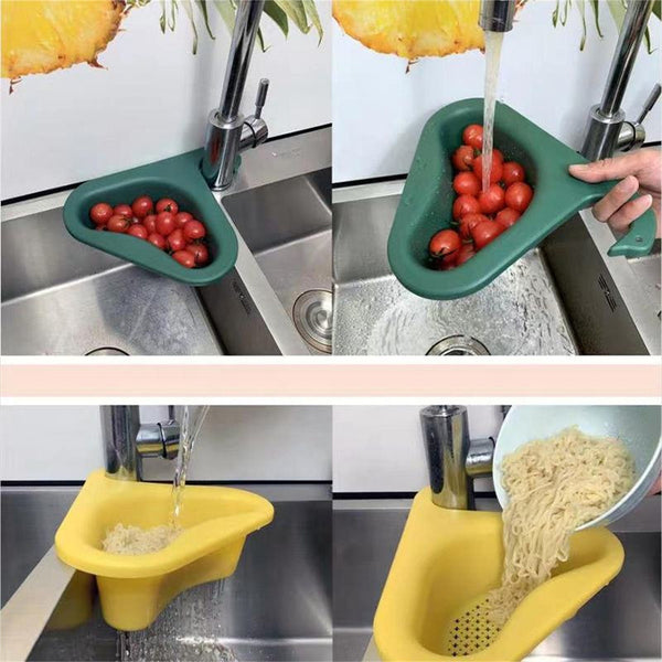 Cookingstuff Sink Kitchen Storage Drain Basket Rack Strainer Non-Perforated Vegetable
