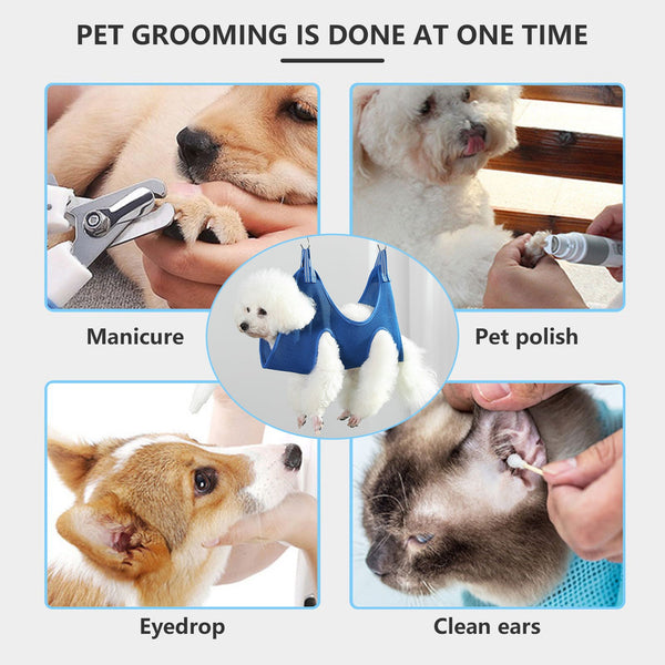 Pawfriends Pet Trimming Grooming Bag Cat Dog Care Nail Beauty Hammock For Medium-Sized