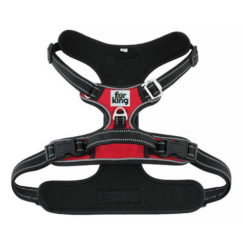 Fur King Ultimate No Pull Dog Harness - Xl Red