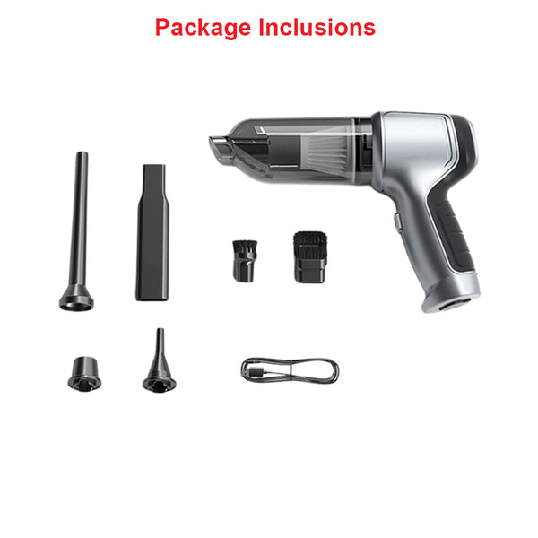 Vacuum Cleaner Silver Basic Mini Cordless For Car Desktop Use Vacuum Cleaners