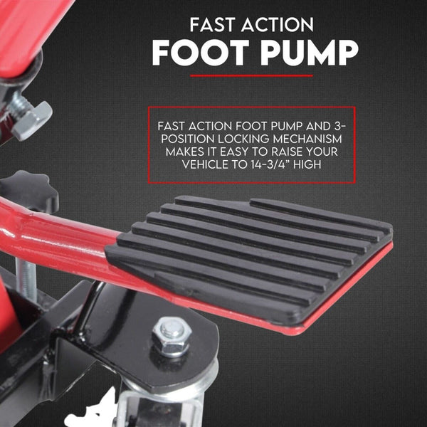 Fiernero Motorcycle 680Kg Bike Lift Stand Jack Hoist Atv Hydraulic Super Low Profile Motorcycle Lifts & Jacks