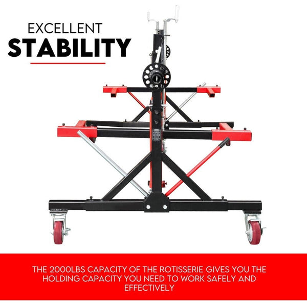 Fiernero Car Rotisserie Hydraulic Auto Body Frame Repair Restoration 8 Tonne Other Shop Equipment