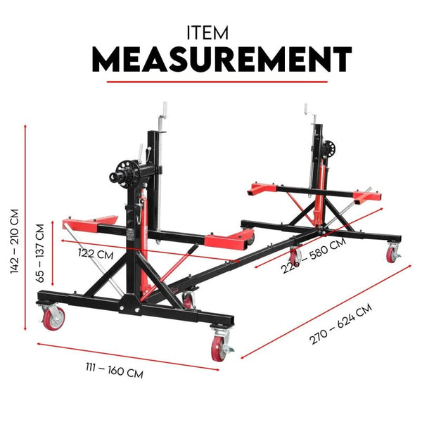 Fiernero Car Rotisserie Hydraulic Auto Body Frame Repair Restoration 8 Tonne Other Shop Equipment