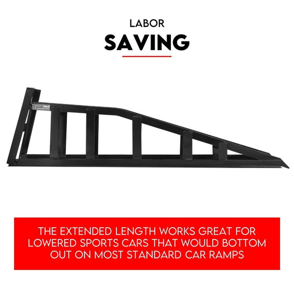 Fiernero Heavy Duty Portable Car Loading Ramp Set 2000Kg Maintenance Steel Frame Pair Other Auto Tools & Supplies