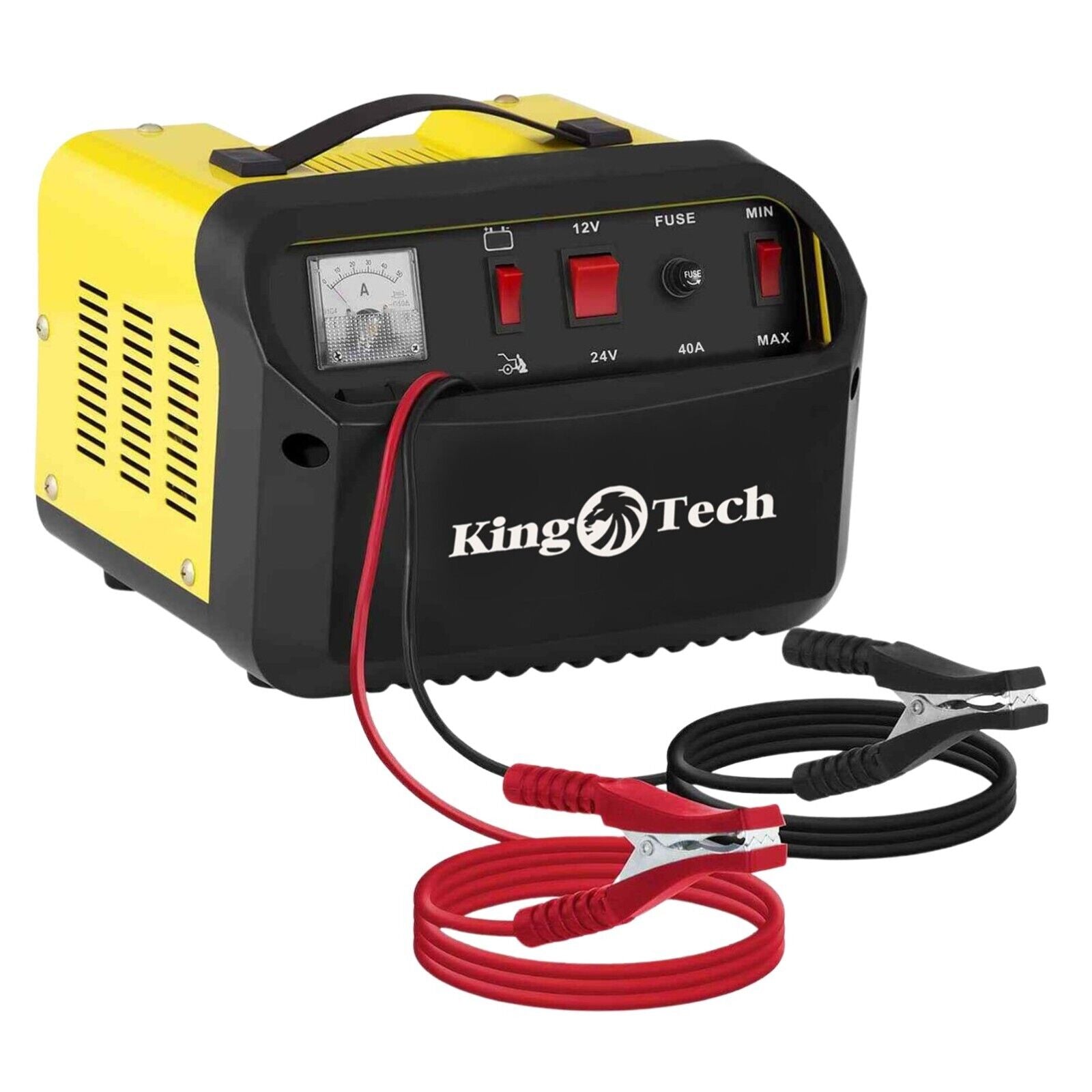 Kingtech 2In1 Car Battery Charger Jump Starter 12V 24V 40A Atv Boat Tractor Jump Starters