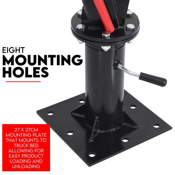 Fiernero 900Kg Swivel Hydraulic Crane Hoist 12V Electric Jack Other Shop Equipment