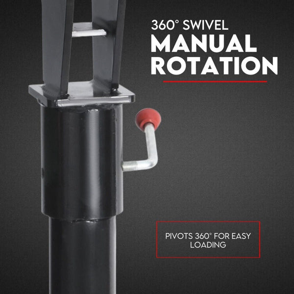 Fiernero 800Kg Electric Hoist Winch Crane 12V Swivel Car Truck Ute Lift 360 Pick Up Engine Hoists