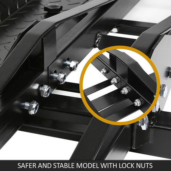 Spartan Motorcycle Motorbike Carrier Rack Towbar Arm Dirt Bike Ramp Brake Lights Motorbike Ramps