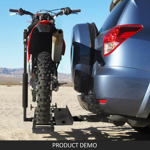Motorcycle Motorbike Carrier Rack Towbar Arm Dirt Bike Ramp Brake Lights