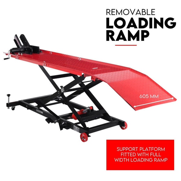 Fiernero Motorcycle Lift Table Hydraulic 500Kg Bike Jack Mechanic Stand Hoist Lifter Motorcycle Lifts & Jacks