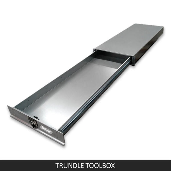 Robusto Under Tray Tool Box Trundle Drawer 1500 Mm Ute Dual Extra Cab Toolbox Tool Storage Organisers