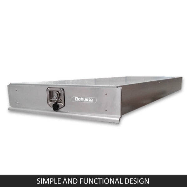Robusto Under Tray Tool Box Trundle Drawer 1500 Mm Ute Dual Extra Cab Toolbox Tool Storage Organisers