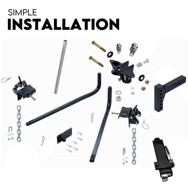 Spartan Weight Distribution Hitch System Load Leveller Anti Sway Bars 800Lb Caravan Parts Accessories