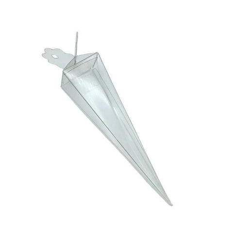 My Decorations 100 Pack Of Clear Pyramid Triangle Shaped Small Gift Box Bomboniere Jewelry Party Favor Model Candy Chocolate Soap Favours & Party Bag