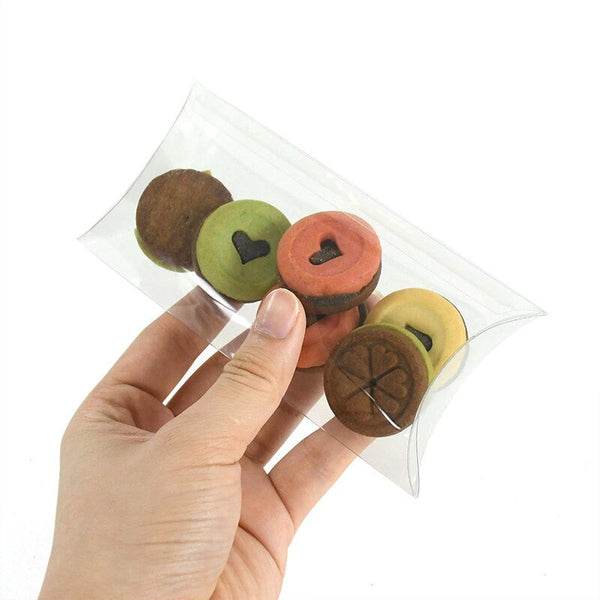 My Decorations 100 Pack Of Pillow Rectangle Shaped Gift Box Wedding Or Product Bomboniere Jewelry Party Favor Model Candy Chocolate Soap Gift Boxes