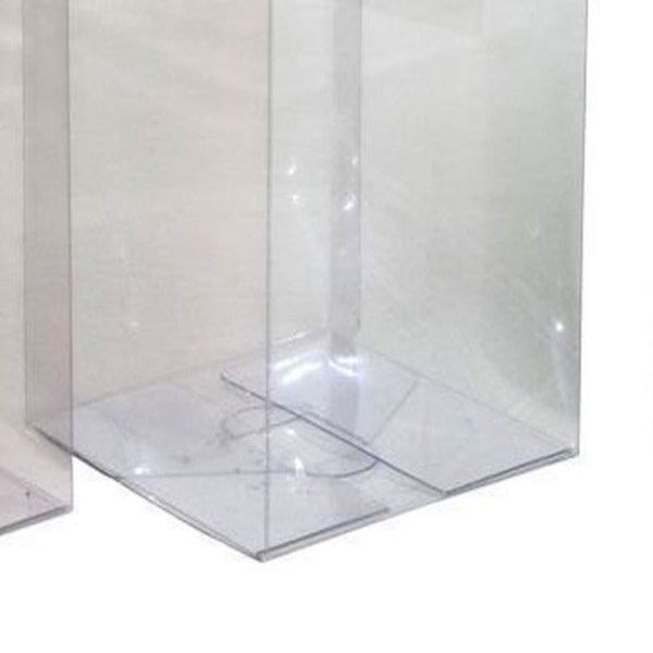 My Decorations 100 Pack Of 12Cm Square Cube Box Large Bomboniere Exhibition Gift Product Showcase Clear Plastic Shop Display Storage Packaging Favours