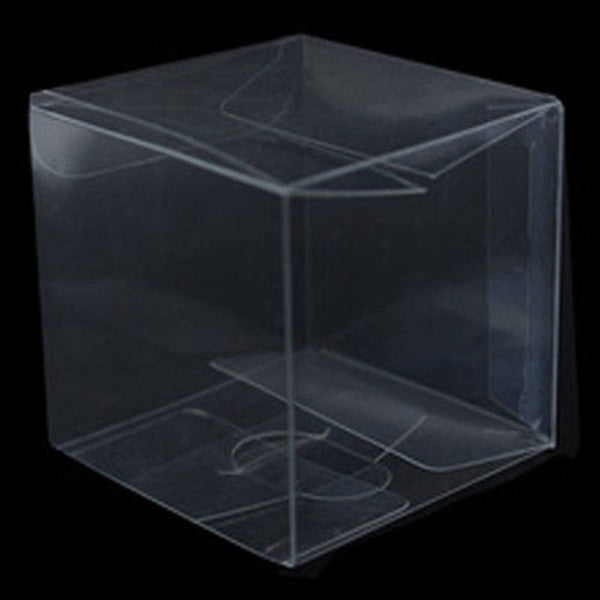 My Decorations 100 Piece Pack Pvc Clear See Through Plastic 15Cm Square Cube Box Large Bomboniere Product Exhibition Gift Favours & Party Bag Fillers