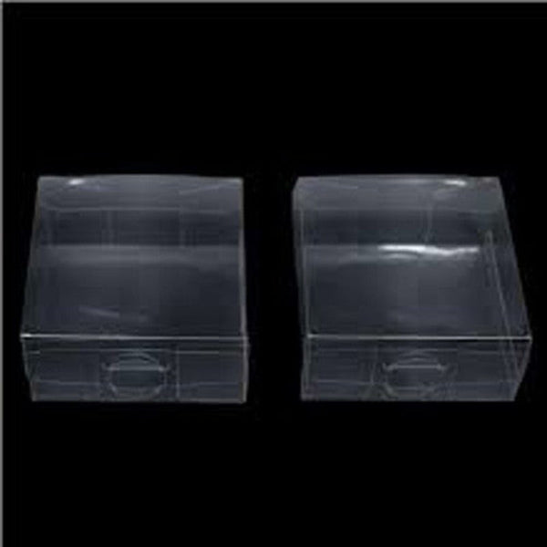 My Decorations 100 Pack Of 15*15*4Cm Clear Pvc Plastic Folding Packaging Small Rectangle/Square Boxes For Wedding Jewelry Gift Party Favor Model Candy