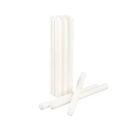 My Decorations 100 Wholesale Pack White Wax 20Cm Taper Church House Vigil Candleabra 2Cm Wide Seasonal Decorations