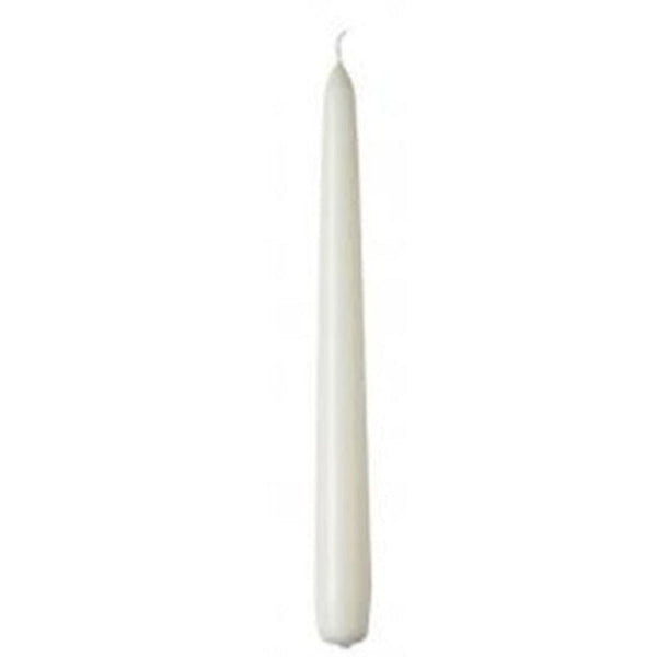 My Decorations 100 Wholesale Pack White Wax 20Cm Taper Church House Vigil Candleabra 2Cm Wide Seasonal Decorations