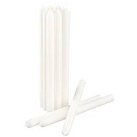 My Decorations 20 Pack White Wax 20Cm Taper Church House Vigil Candleabra 2Cm Wide Candles