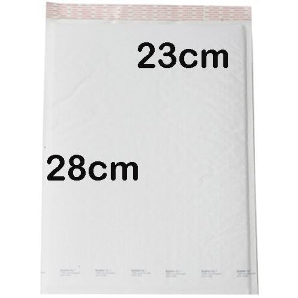 My Decorations 50 Piece Pack 28 X 23Cm White Bubble Padded Envelope Bag Post Courier Mailer Parcel Safe Fragile Self Seal Padded Envelopes