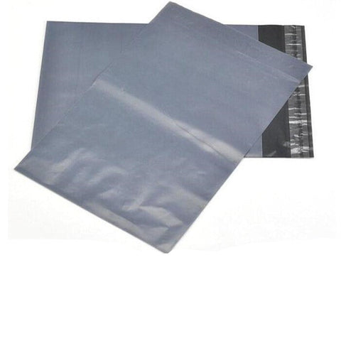 100 Bulk Buuy Pack - 400X300 Mm Grey Plastic Mailing Satchel Courier Bag Poly Postage Shipping Self Seal