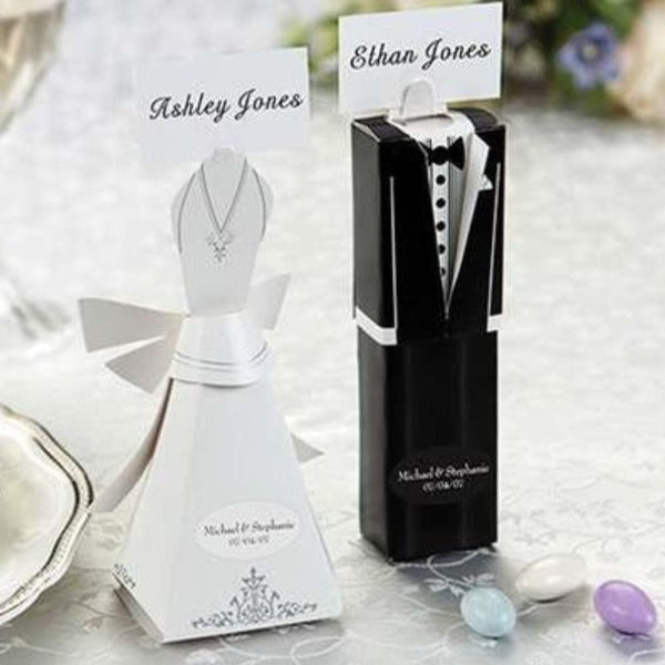 My Decorations 50 Pack Of 25 Bride And Groom Wedding Bridal Bomboniere Favor Candy Choc Almond Box Kate Aspen Design Favours & Party Bag Fillers