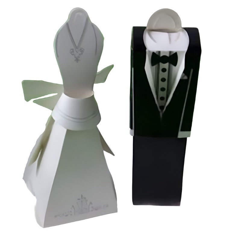 My Decorations 50 Pack Of 25 Bride And Groom Wedding Bridal Bomboniere Favor Candy Choc Almond Box Kate Aspen Design Favours & Party Bag Fillers