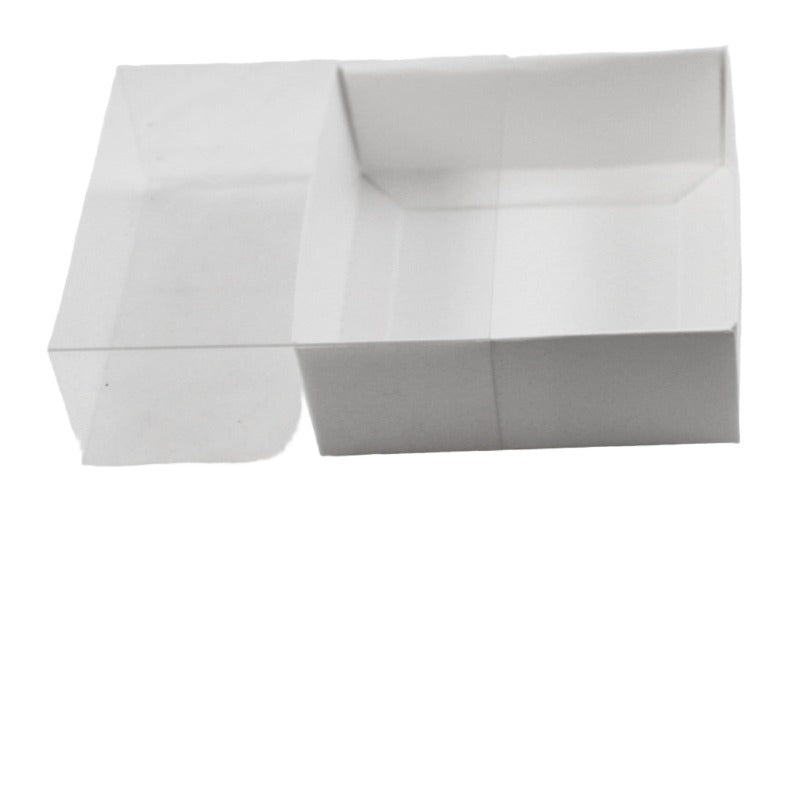 My Decorations 50 Pack Of 8Cm Square Wedding Coaster Favor Function Product Presentation Cookie Biscuit Patisserie Gift Box 2Cm Deep White Card With C