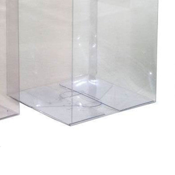 My Decorations 50 Pack Of 12Cm Square Cube Box Large Bomboniere Exhibition Gift Product Showcase Clear Plastic Shop Display Storage Packaging Gift Box
