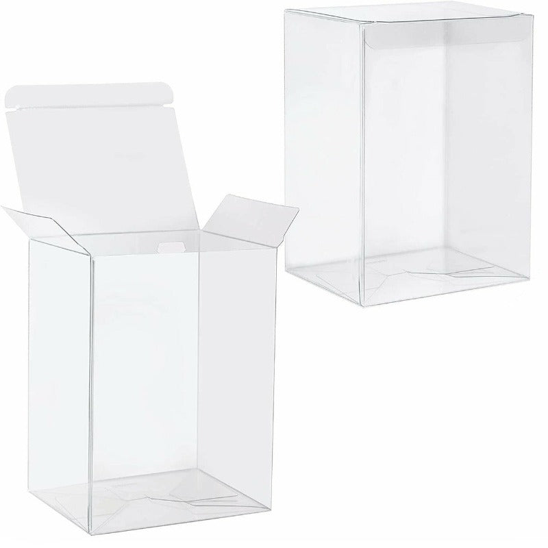 My Decorations 50 Pack Of Large Plastic 22X14.5Cm Rectangle Cube Box Exhibition Gift Product Showcase Clear Shop Display Storage Packaging Gift Boxes
