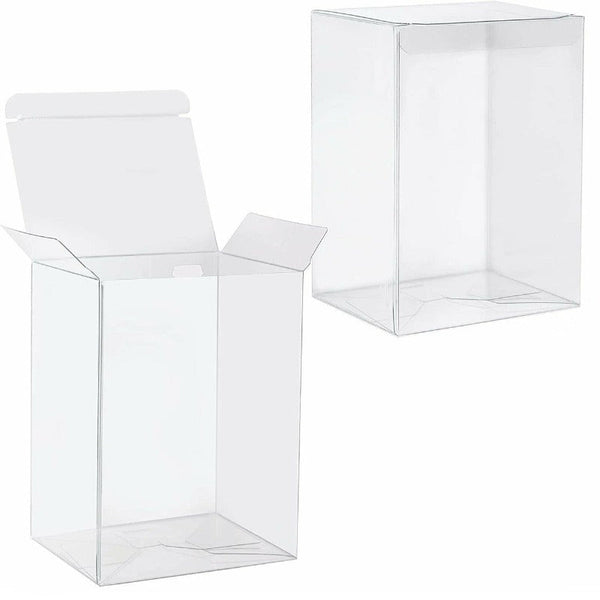 My Decorations 50 Pack Of Large Plastic 22X14.5Cm Rectangle Cube Box Exhibition Gift Product Showcase Clear Shop Display Storage Packaging Gift Boxes