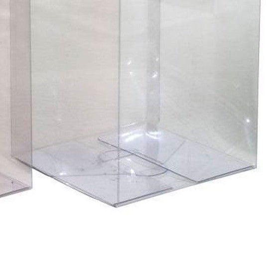 My Decorations 50 Pack Of Large Plastic 22X14.5Cm Rectangle Cube Box Exhibition Gift Product Showcase Clear Shop Display Storage Packaging Gift Boxes