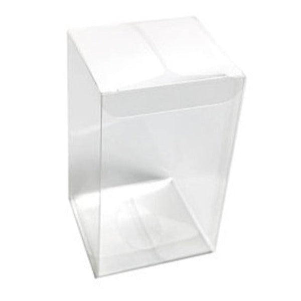 My Decorations 50 Pack Of 8X8x10cm Clear Pvc Plastic Folding Packaging Small Rectangle/Square Boxes For Wedding Jewelry Gift Party Favor Model Candy C