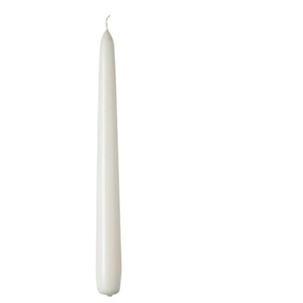 My Decorations 50 Bulk Buy Pack White Wax 20Cm Taper Church House Vigil Candleabra 2Cm Wide Candles