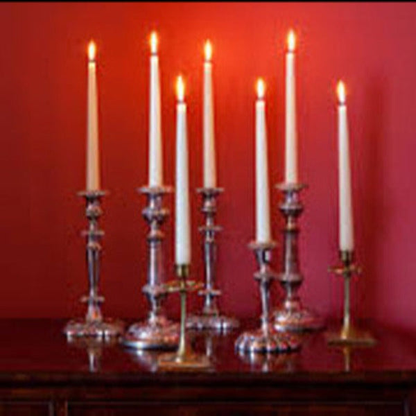 My Decorations 50 Bulk Buy Pack White Wax 20Cm Taper Church House Vigil Candleabra 2Cm Wide Candles