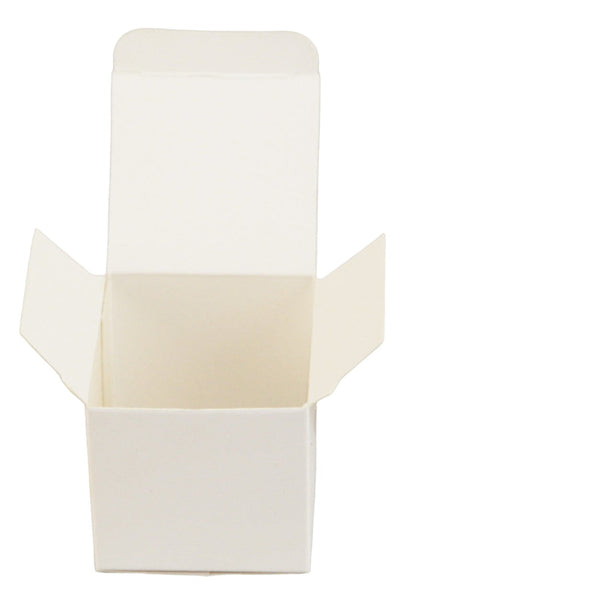 My Decorations 50 Pack Of White 5X5x8cm Square Cube Card Gift Box Folding Packaging Small Rectangle/Square Boxes For Wedding Jewelry Party Favor Model