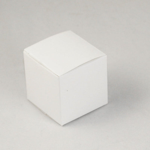 My Decorations 50 Pack Of White 8X8x8cm Square Cube Card Gift Box Folding Packaging Small Rectangle/Square Boxes For Wedding Jewelry Party Favor Model